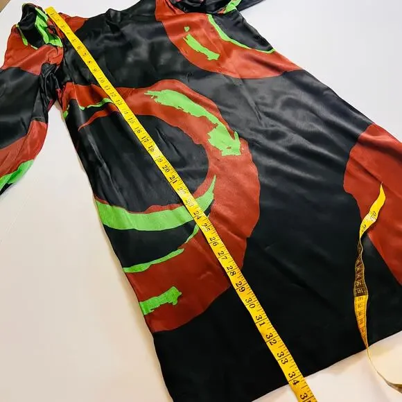 Rodebjer Gismara Printed Satin Crepe Dress Size XS NWT - Picture 9 of 11